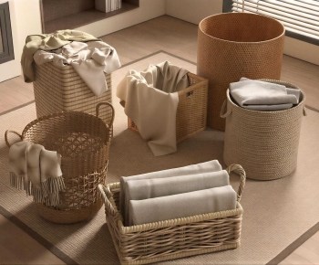 Wabi-sabi Style Storage Basket-ID:734361892