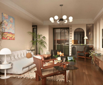 French Style A Living Room-ID:672048096