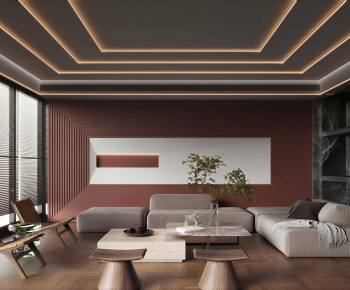 Modern A Living Room-ID:649379973