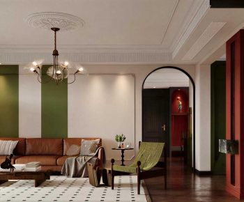 French Style A Living Room-ID:384509091