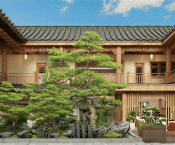 New Chinese Style Courtyard/landscape-ID:407056095