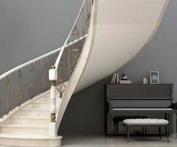 Simple European Style Rotating Staircase-ID:971045976