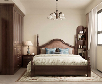 American Style Bedroom-ID:907541998