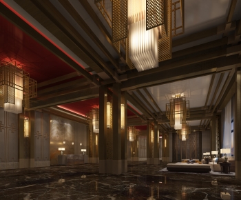 New Chinese Style Lobby Hall-ID:101480578