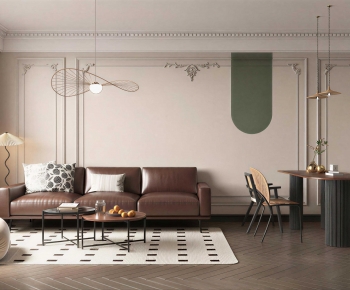 French Style A Living Room-ID:715127946