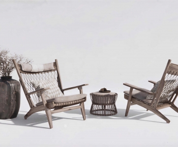 Wabi-sabi Style Lounge Chair-ID:386542087
