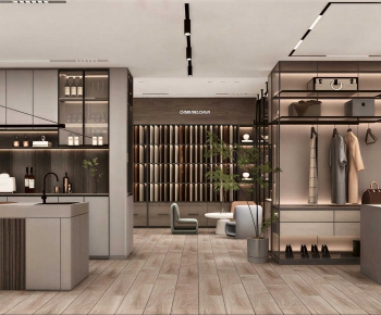 Modern Clothes Storage Area-ID:824472903