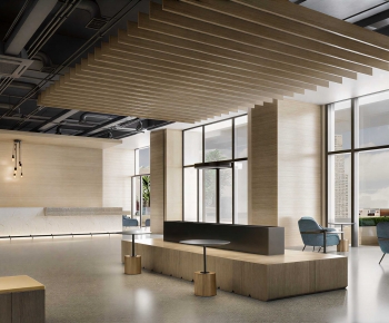 Modern Office Reception Desk-ID:724087009