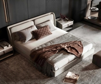 Modern Double Bed-ID:614061127