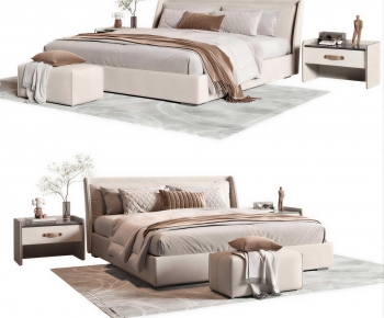 Modern Double Bed-ID:210283042