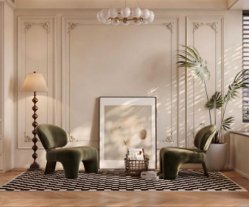 French Style Lounge Chair-ID:352144001