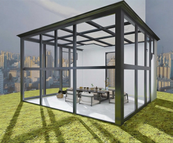 Modern Glass Sunshine Room-ID:416148903