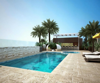Modern Swimming Pool-ID:414690029