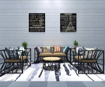 Industrial Style Sofa Combination-ID:683571107
