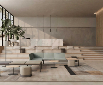 Modern Office Reception Desk-ID:410520084