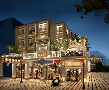 New Chinese Style Commercial Street-ID:355890991