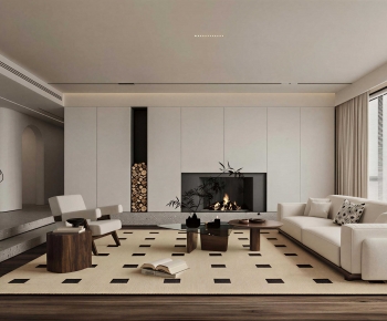 Modern A Living Room-ID:462438111