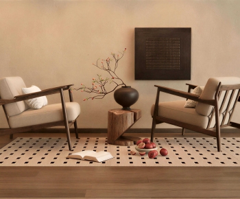 Wabi-sabi Style Lounge Chair-ID:101680998