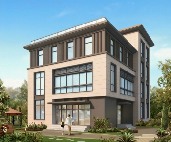 Modern Villa Appearance-ID:983051063