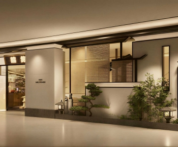 New Chinese Style Facade Element-ID:851581166