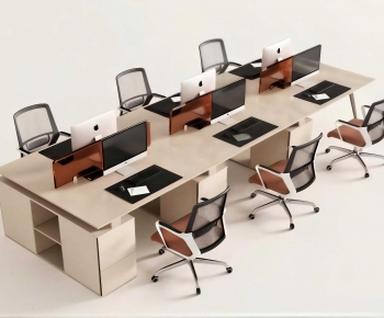 Modern Office Desk And Chair-ID:506072045
