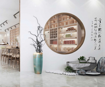New Chinese Style Teahouse Tea House-ID:386180976