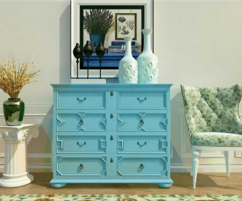 Mediterranean Style Chest Of Drawers-ID:596084123