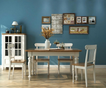 Mediterranean Style Dining Table And Chairs-ID:177892923