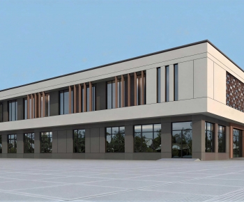 Modern Industrial Building-ID:724179032