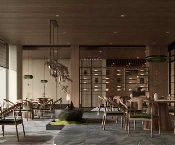 New Chinese Style Teahouse Tea House-ID:294060956