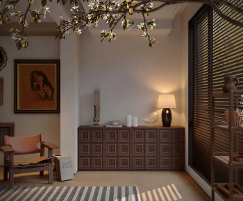 Wabi-sabi Style A Living Room-ID:815562963