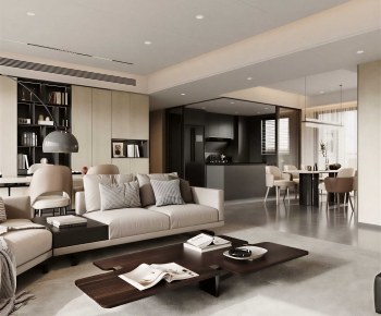 Modern A Living Room-ID:829255106