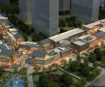 New Chinese Style Architectural Bird's-eye View Planning-ID:331027032