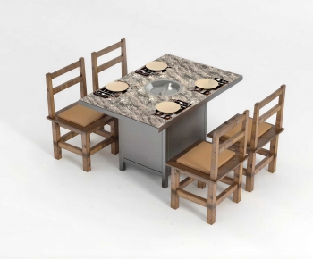 Modern Dining Table And Chairs-ID:454731944
