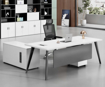 Modern Office Desk And Chair-ID:291318892