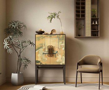 New Chinese Style Decorative Cabinet-ID:516015051