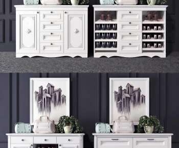 American Style Shoe Cabinet-ID:256114961