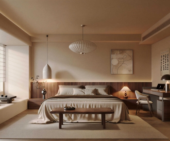 Wabi-sabi Style Bedroom-ID:946913006