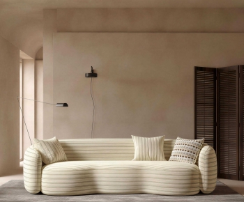 Wabi-sabi Style Curved Sofa-ID:630692014