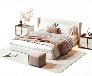 Modern Double Bed-ID:197727929