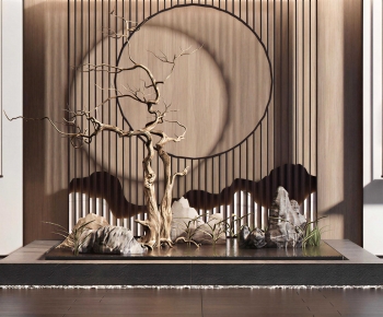 New Chinese Style Plant Landscaping-ID:911209629