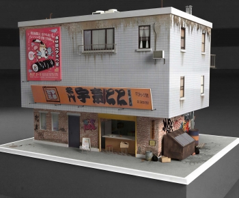 Japanese Style Facade Element-ID:729470974