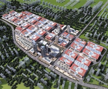 Modern Architectural Bird's-eye View Planning-ID:746886975