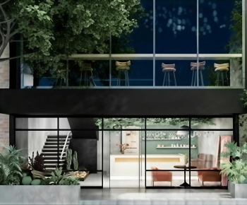 Modern Facade Element-ID:819978007