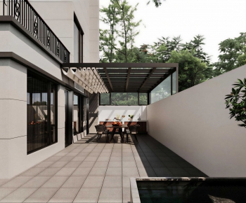 New Chinese Style Courtyard/landscape-ID:836642988