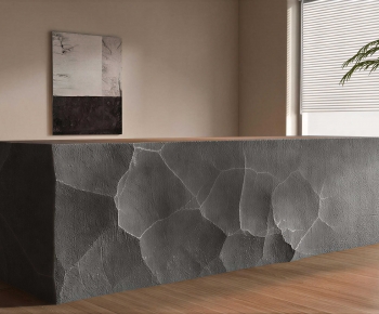 Wabi-sabi Style Reception Desk-ID:165885935