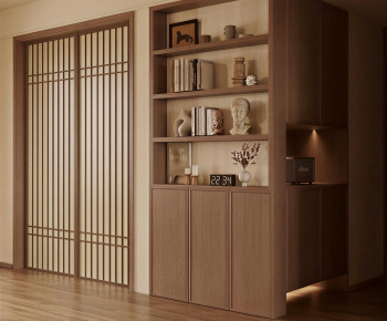 New Chinese Style Entrance Cabinet-ID:872562897
