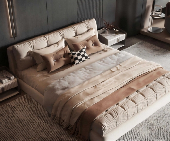 Modern Double Bed-ID:172488938