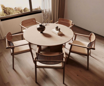 New Chinese Style Dining Table And Chairs-ID:473809003