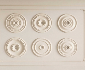 European Style Plaster Carved Top Plate-ID:666780958